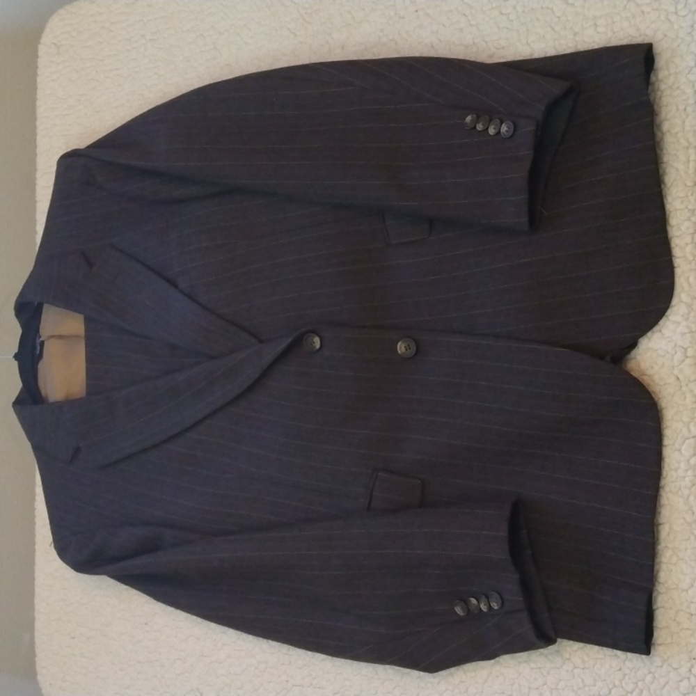 Vintage Cricketeer Brown Pinstripe Pure Wool Suit  40R*
